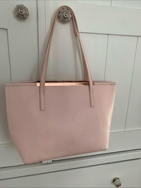 Ted Baker Pink Hard leather Bag